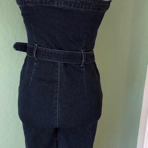 Guess strapless jean jumpsuit - Picture 6 of 7